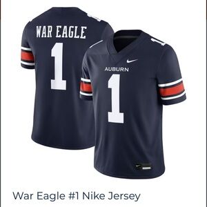 Auburn University by Nike NWT Medium football Jersey
